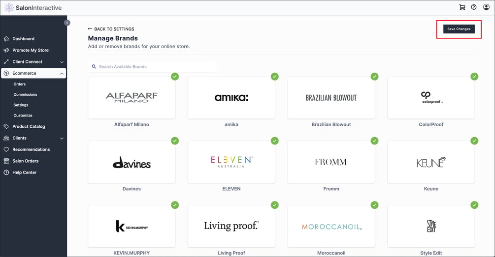 How do I manage my brands?