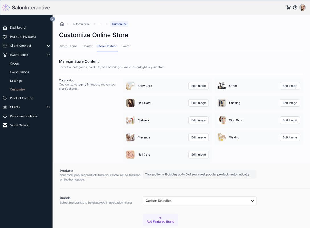 How do I customize my Online Store category images?
