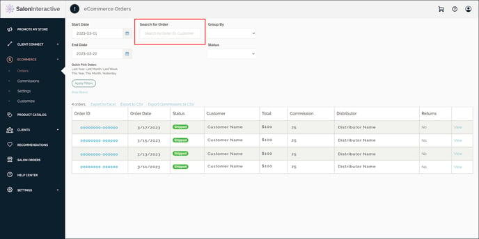 How do I track customer orders-04