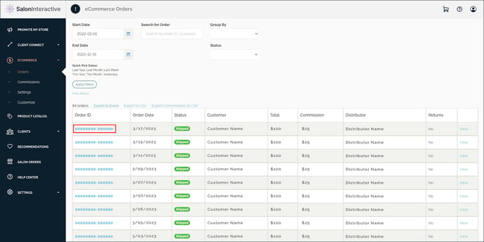 How do I track customer orders-18