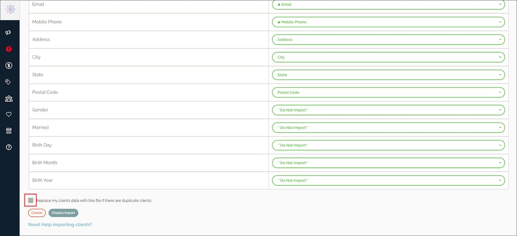 How do I upload clients?