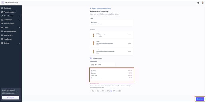 Product recommendation - web -10