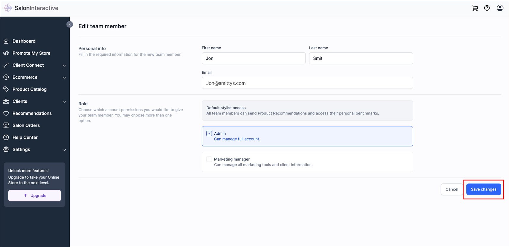 How do I update my contact information?